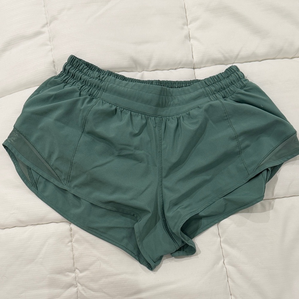 lululemon athletica Women's Teal Green Athletic Shorts